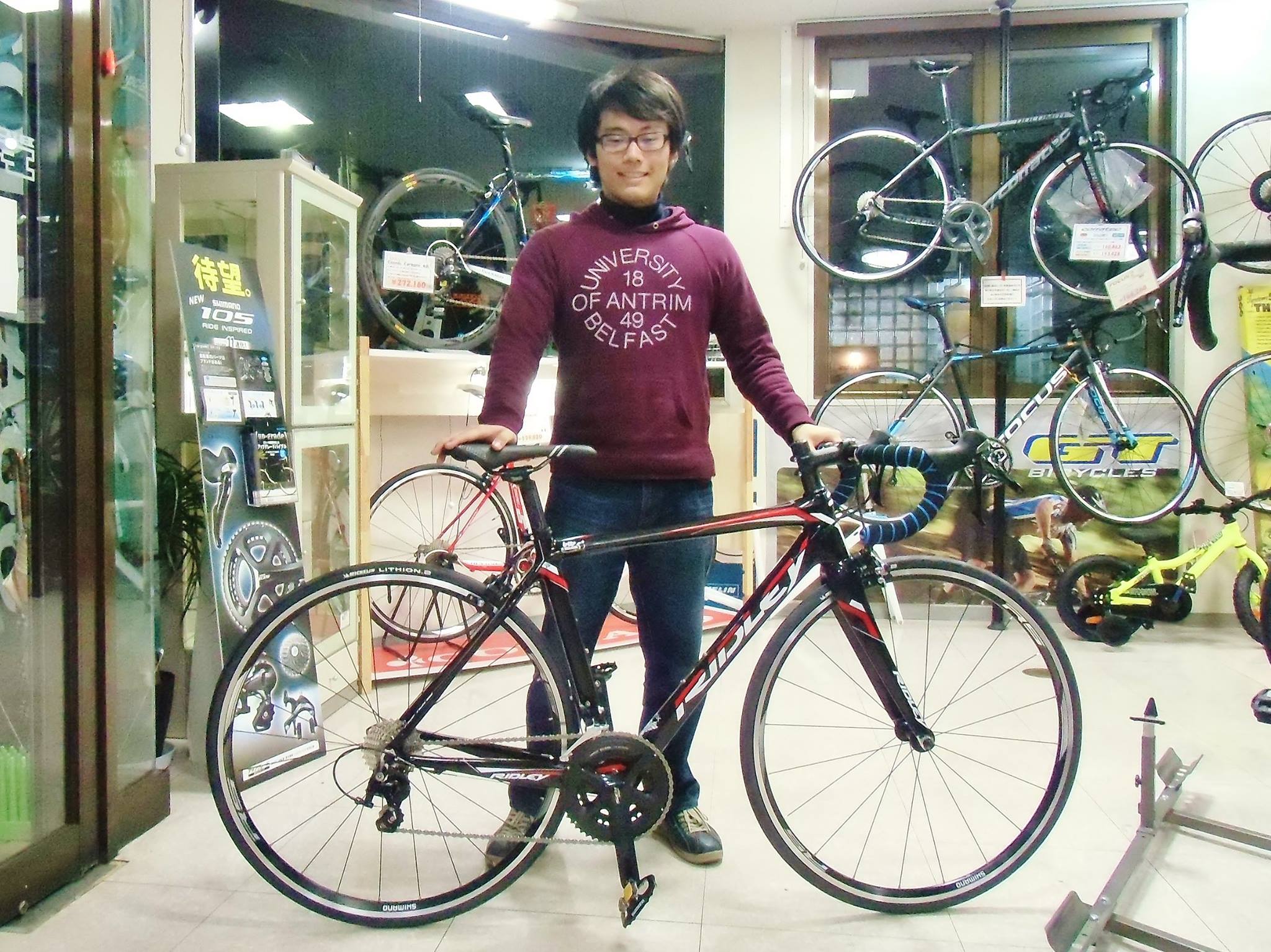 Ridley Fenix お買い上げいただきました 自転車販売 広島県福山市 ロードバイク マウンテンバイク Bicycleshop Fine ファイン